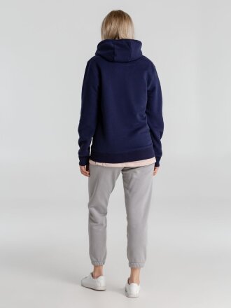 Толстовка с капюшоном унисекс King, темно-синяя Толстовка с капюшоном унисекс King, темно-синяя