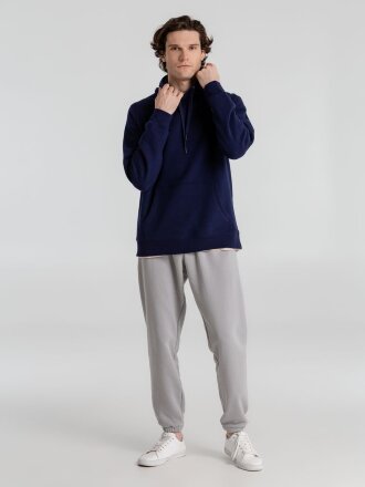 Толстовка с капюшоном унисекс King, темно-синяя Толстовка с капюшоном унисекс King, темно-синяя