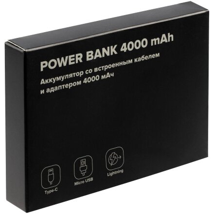 Внешний аккумулятор Easy Trick Comfort 4000 мАч, черный Внешний аккумулятор Easy Trick Comfort 4000 мАч, черный