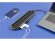 Хаб USB Type-C 3.0 для ноутбуков Falcon, черный с нанесением логотипа