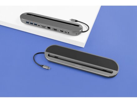 Хаб USB Type-C 3.0 для ноутбуков Falcon, черный Хаб USB Type-C 3.0 для ноутбуков Falcon, черный