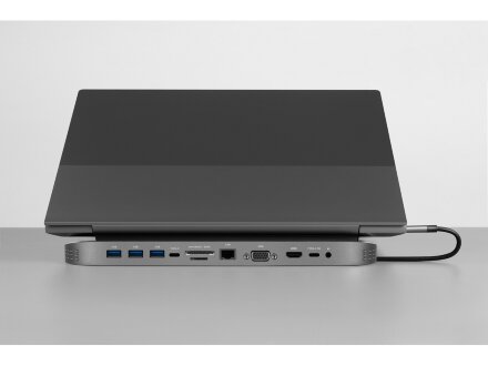 Хаб USB Type-C 3.0 для ноутбуков Falcon, черный Хаб USB Type-C 3.0 для ноутбуков Falcon, черный