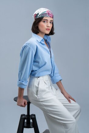 Платок шелковый Delicate, пионы Платок шелковый Delicate, пионы