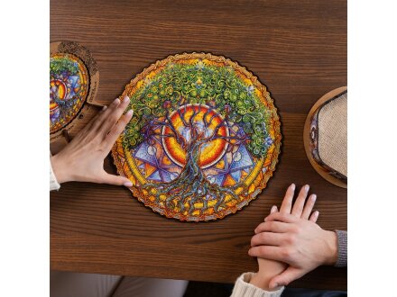 Деревянный пазл мандала Дерево жизни