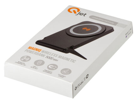 Внешний магнитный аккумулятор MagnIQ, черный, 5000 mAh Внешний магнитный аккумулятор MagnIQ, черный, 5000 mAh