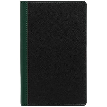 Ежедневник Nice Twice, недатированный, черный с зеленым Ежедневник Nice Twice, недатированный, черный с зеленым