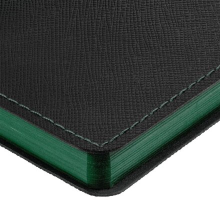 Ежедневник Nice Twice, недатированный, черный с зеленым Ежедневник Nice Twice, недатированный, черный с зеленым