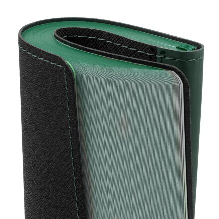 Ежедневник Nice Twice, недатированный, черный с зеленым Ежедневник Nice Twice, недатированный, черный с зеленым