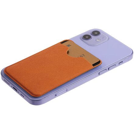 Чехол для карты на телефон Devon, оранжевый Чехол для карты на телефон Devon, оранжевый