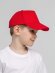 Бейсболка детская Standard Kids, красная с нанесением логотипа