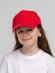 Бейсболка детская Standard Kids, красная с нанесением логотипа