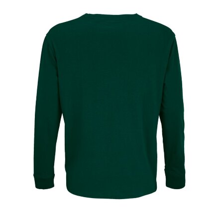 Футболка унисекс с длинным рукавом Pioneer LSL, темно-зеленая Футболка унисекс с длинным рукавом Pioneer LSL, темно-зеленая