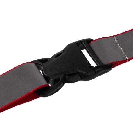 Лента светоотражающая Interlevel, красная с серым Лента светоотражающая Interlevel, красная с серым