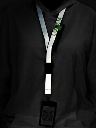 Лента светоотражающая Interlevel, красная с серым Лента светоотражающая Interlevel, красная с серым