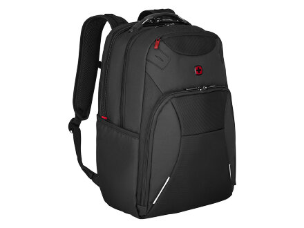 Рюкзак WENGER Cosmic 17, чёрный, переработанный ПЭТ/ПВХ/полиэстер, 34 x 23 x 49 см, 30 л