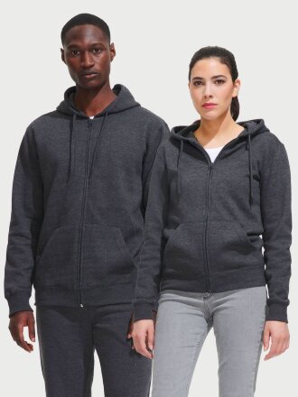 Толстовка женская на молнии с капюшоном Seven Women, темно-синяя Толстовка женская на молнии с капюшоном Seven Women, темно-синяя