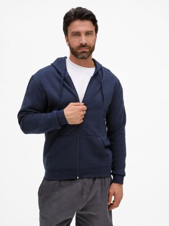 Толстовка унисекс Stone, темно-синяя