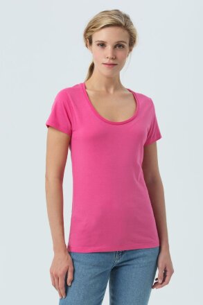 Футболка женская Metropolitan, ярко-розовая Футболка женская Metropolitan, ярко-розовая