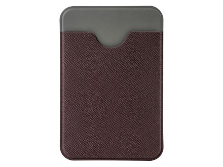 Чехол-картхолдер Favor на клеевой основе на телефон для пластиковых карт и и карт доступа, коричневый Чехол-картхолдер Favor на клеевой основе на телефон для пластиковых карт и и карт доступа, коричневый
