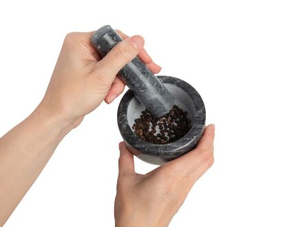 Ступка из натурального мрамора Ступка из натурального мрамора