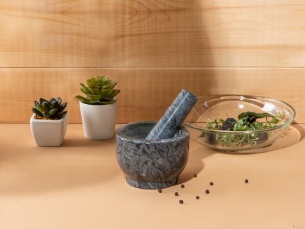 Ступка из натурального мрамора Ступка из натурального мрамора