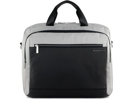 Портфель мужской BUGATTI Sera, светло-серый, полиэстер, 40х11х34 см, 15 л Портфель мужской BUGATTI Sera, светло-серый, полиэстер, 40х11х34 см, 15 л