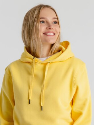 Толстовка с капюшоном унисекс King, желтая Толстовка с капюшоном унисекс King, желтая