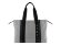 Сумка-шоппер женская BUGATTI Ambra, серо-черный цвет, хлопок/полиэстер, 45х10х34 см