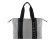 Сумка-шоппер женская BUGATTI Ambra, серо-черный цвет, хлопок/полиэстер, 45х10х34 см