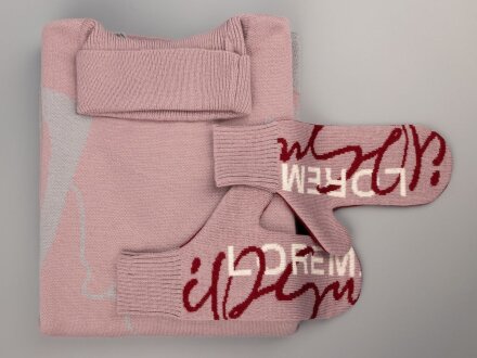 Варежки на заказ Mani, полушерсть