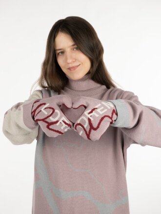 Варежки на заказ Mani, полушерсть