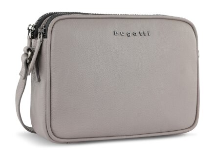 Сумка кросс-боди женская BUGATTI Bella, бежевая, воловья кожа/полиэстер, 22х6х15,5 см Сумка кросс-боди женская BUGATTI Bella, бежевая, воловья кожа/полиэстер, 22х6х15,5 см