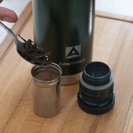 Термос «Арктика 900» с ситечком, зеленый Термос «Арктика 900» с ситечком, зеленый