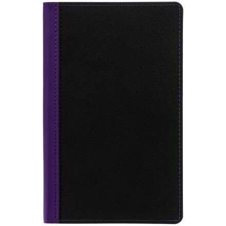 Ежедневник Nice Twice, недатированный, черный с фиолетовым Ежедневник Nice Twice, недатированный, черный с фиолетовым