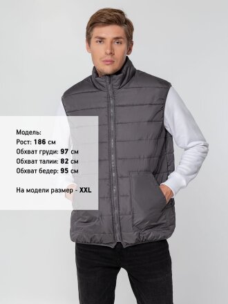 Жилет Leven, темно-серый (графит) Жилет Leven, темно-серый (графит)