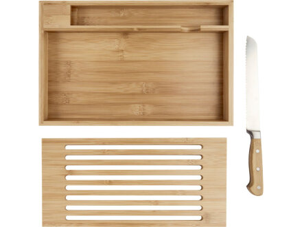 Бамбуковая разделочная доска с ножом Pao Бамбуковая разделочная доска с ножом Pao