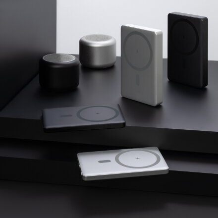 Беспроводная колонка Passion 80dB 600 mAh (Bluetooth 5.4), серебряная