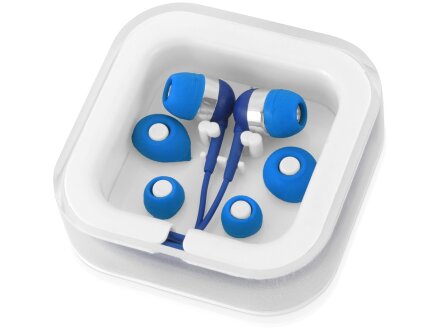 Подарочный набор Non-stop music с наушниками и зарядным устройством, синий Подарочный набор Non-stop music с наушниками и зарядным устройством, синий