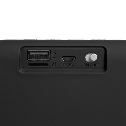 Беспроводная колонка Borsetta, черная Беспроводная колонка Borsetta, черная