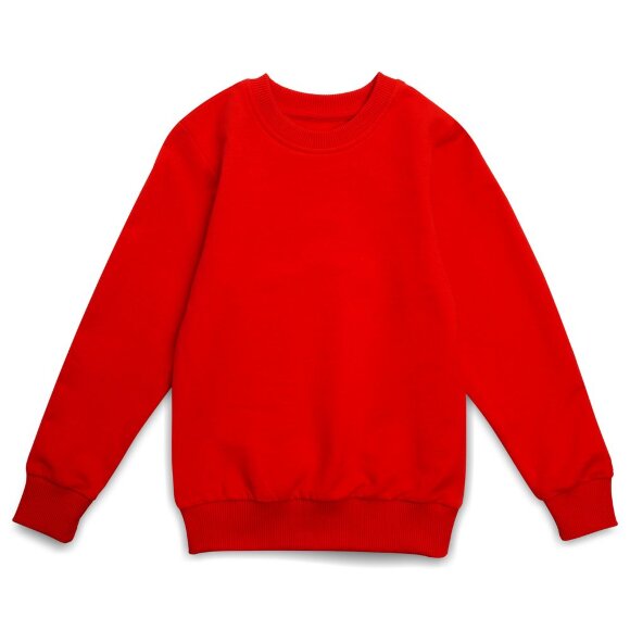 Свитшот детский Toima Kids, красный с нанесением логотипа