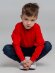Свитшот детский Toima Kids, красный с нанесением логотипа