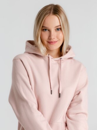 Толстовка с капюшоном унисекс King, розовая Толстовка с капюшоном унисекс King, розовая