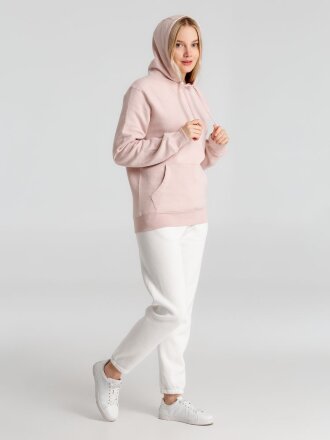 Толстовка с капюшоном унисекс King, розовая Толстовка с капюшоном унисекс King, розовая