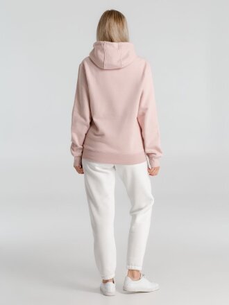 Толстовка с капюшоном унисекс King, розовая Толстовка с капюшоном унисекс King, розовая