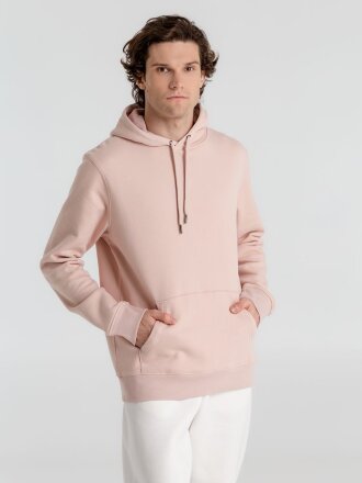 Толстовка с капюшоном унисекс King, розовая Толстовка с капюшоном унисекс King, розовая