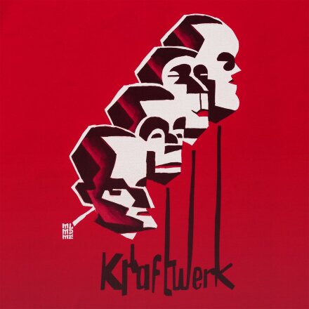 Футболка «Меламед. Kraftwerk», красная Футболка «Меламед. Kraftwerk», красная