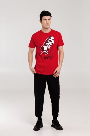 Футболка «Меламед. Kraftwerk», красная Футболка «Меламед. Kraftwerk», красная