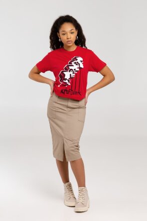 Футболка «Меламед. Kraftwerk», красная Футболка «Меламед. Kraftwerk», красная