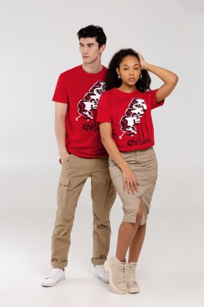 Футболка «Меламед. Kraftwerk», красная Футболка «Меламед. Kraftwerk», красная