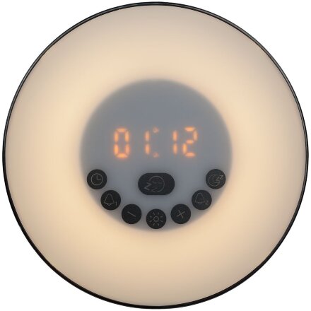 Лампа-колонка dreamTime для пробуждения светом и музыкой, черная Лампа-колонка dreamTime для пробуждения светом и музыкой, черная